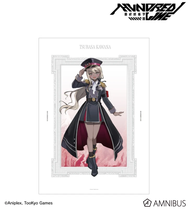 12月預購 AMNIBUS 百日戰記 最終防衛學園 軍服風服裝 A3霧面海報 川奈翼 ⚫