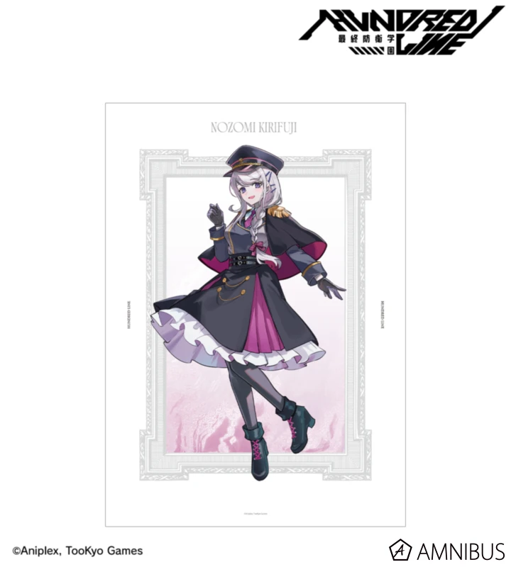 12月預購 AMNIBUS 百日戰記 最終防衛學園 軍服風服裝 A3霧面海報 霧藤希 ⚫