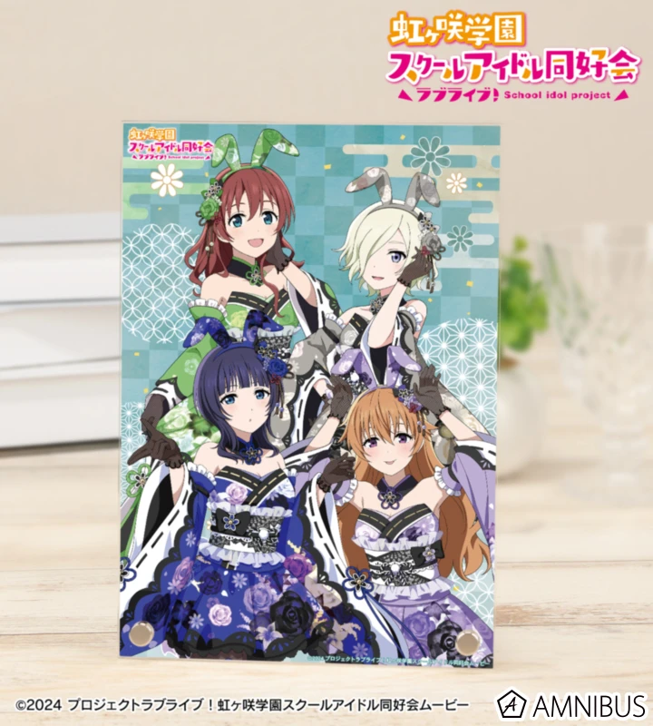 1月預購 AMNIBUS Love Live! 虹咲學園 和風兔女郎 年級集合 A5壓克力板畫 3年生 ⚫