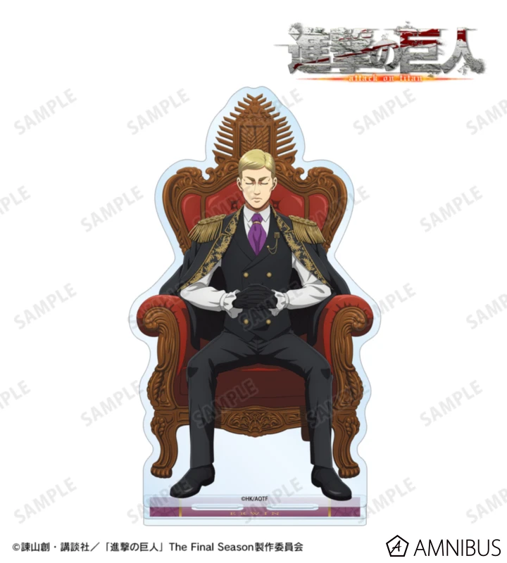 1月預購 AMNIBUS 進擊的巨人 夢見王座ver. 大壓克力立牌 艾爾文 着彩ver. ⚫