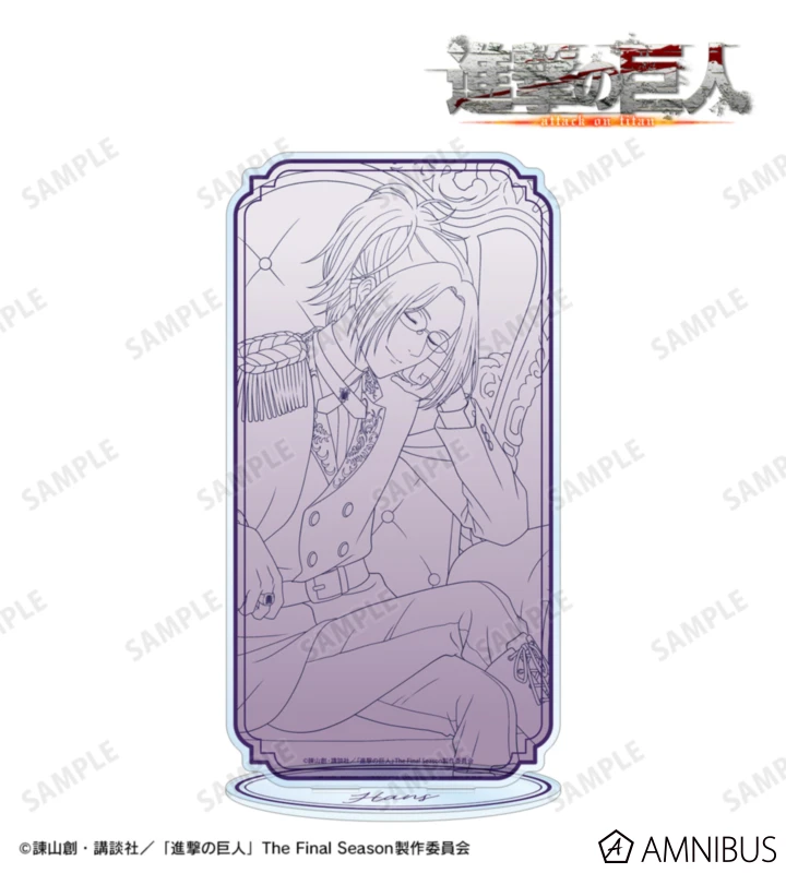 1月預購 AMNIBUS 進擊的巨人 夢見王座ver. 特大壓克力立牌 漢吉 線画ver. ⚫