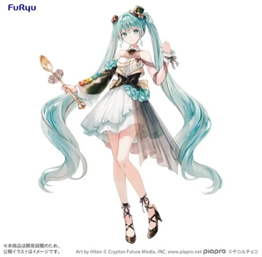 27年3月預購 Furyu 景品 初音未來 x TIROL CHOCO 咖啡牛軋糖Ver