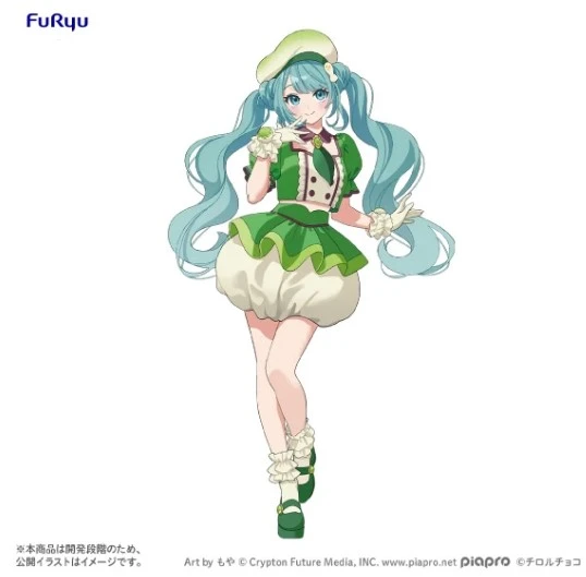 27年3月預購 Furyu 景品 初音未來 x TIROL CHOCO 抹茶麻糬Ver