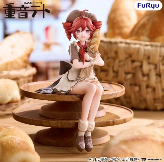 27年3月預購 Furyu 景品 重音 TETO 法國麵包Ver 泡麵蓋