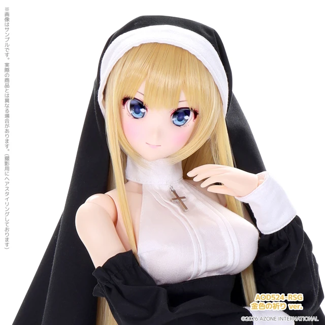 【限量品】【免運費】11月預購 AZONE Iris Collect 修女風服裝 蕾拉 金色祈禱Ver. レイラ Sister twins 1/3 比例可動人偶 ☾【訂金商品】