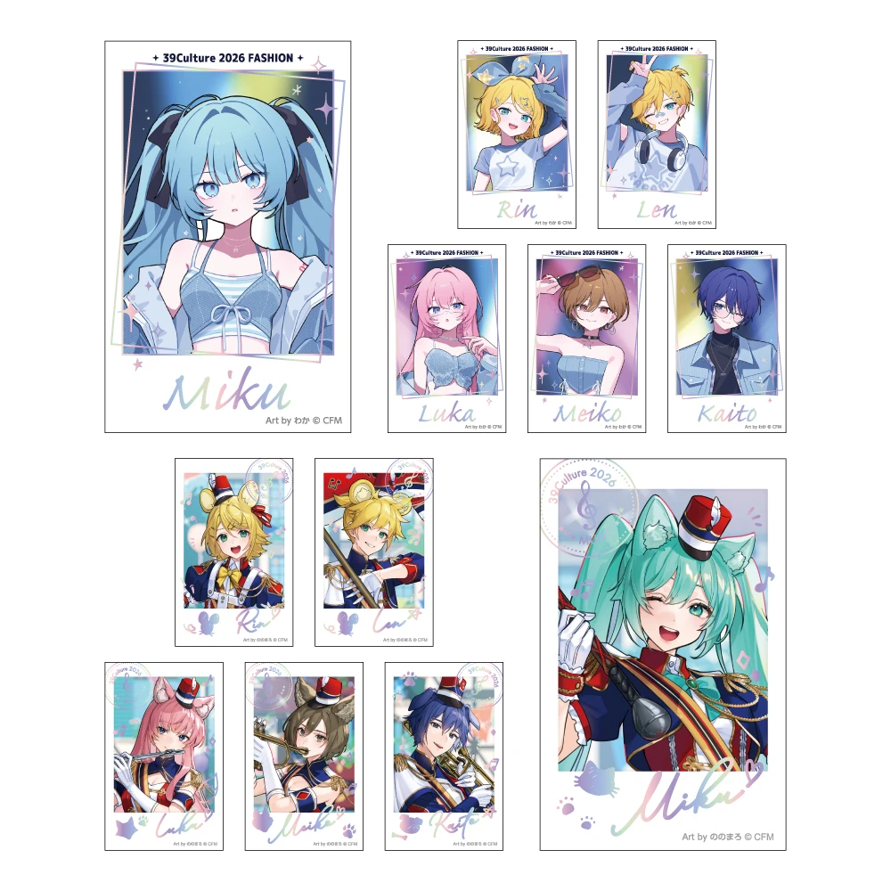 12月預購 piapro 初音未來 39Culture 2026 燙金拍立得風卡片集 中盒12入 ⚫