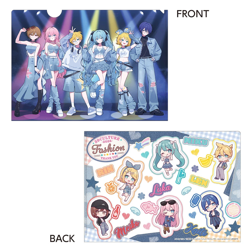 12月預購 piapro 初音未來 39Culture 2026 流行 透明資料夾 ⚫