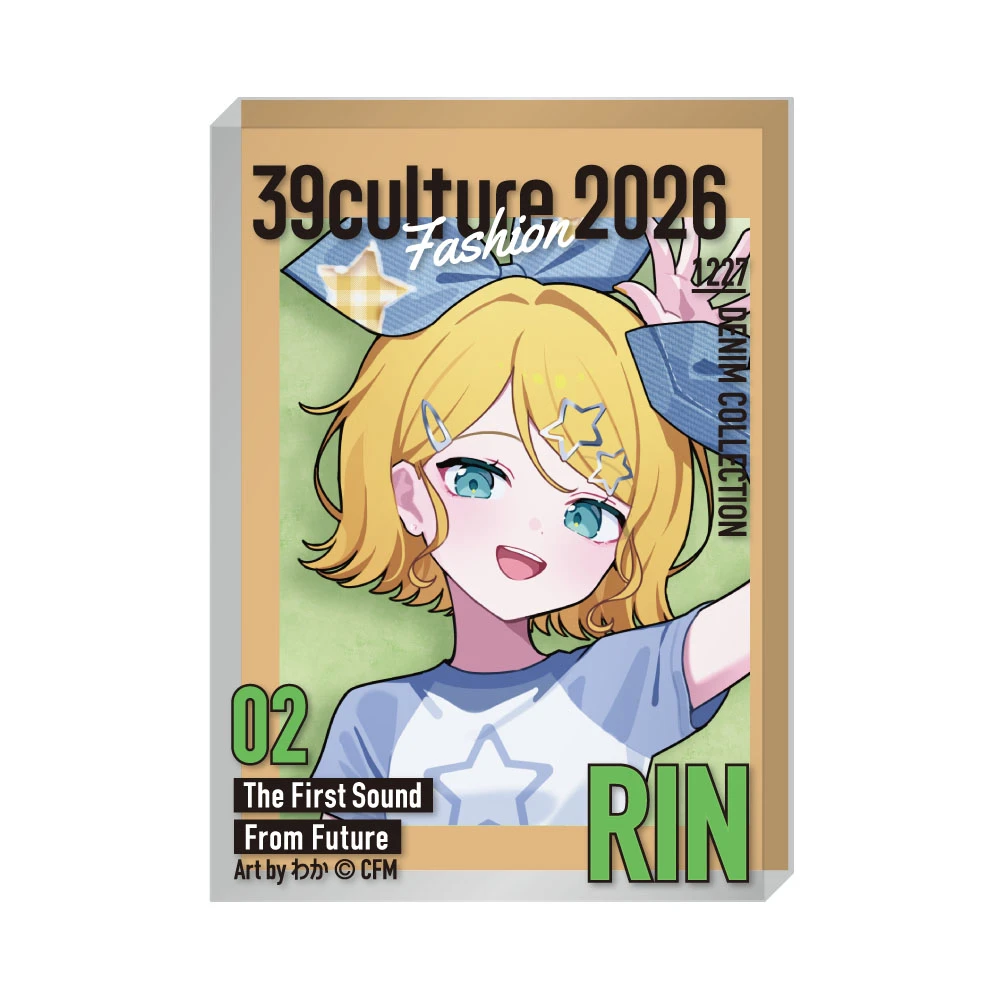 12月預購 piapro 初音未來 39Culture 2026 流行 雜誌風壓克力厚磚 鏡音鈴 ⚫