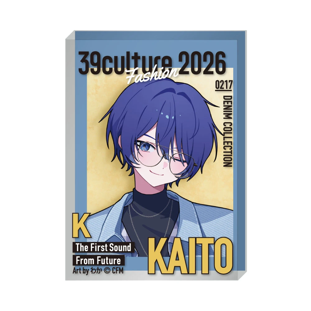12月預購 piapro 初音未來 39Culture 2026 流行 雜誌風壓克力厚磚 KAITO ⚫