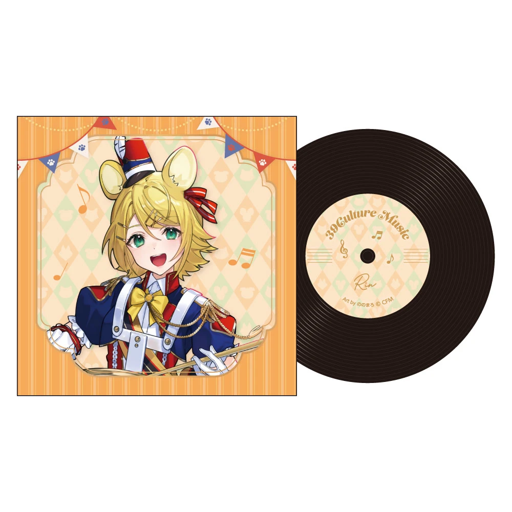 12月預購 piapro 初音未來 39Culture 2026 音樂 黑膠唱片風杯墊 鏡音鈴 ⚫