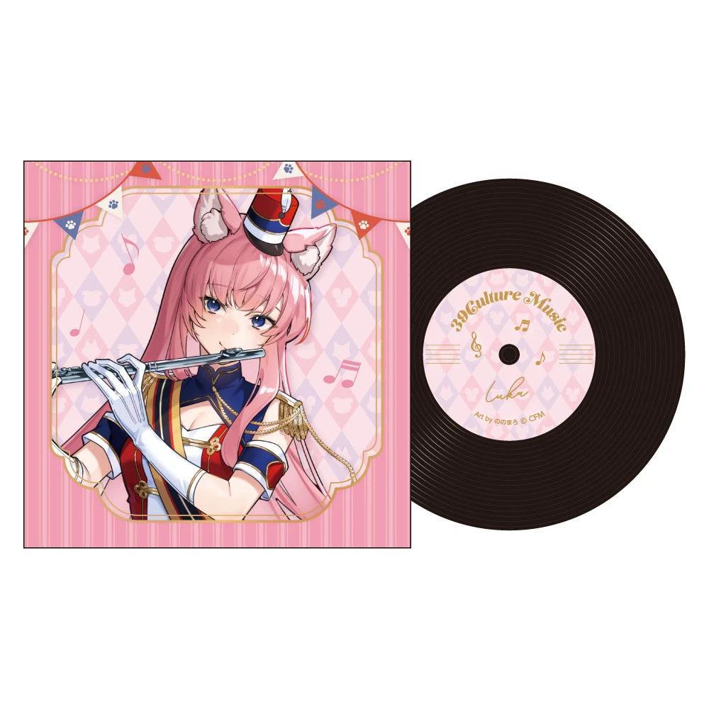 12月預購 piapro 初音未來 39Culture 2026 音樂 黑膠唱片風杯墊 巡音流歌 ⚫