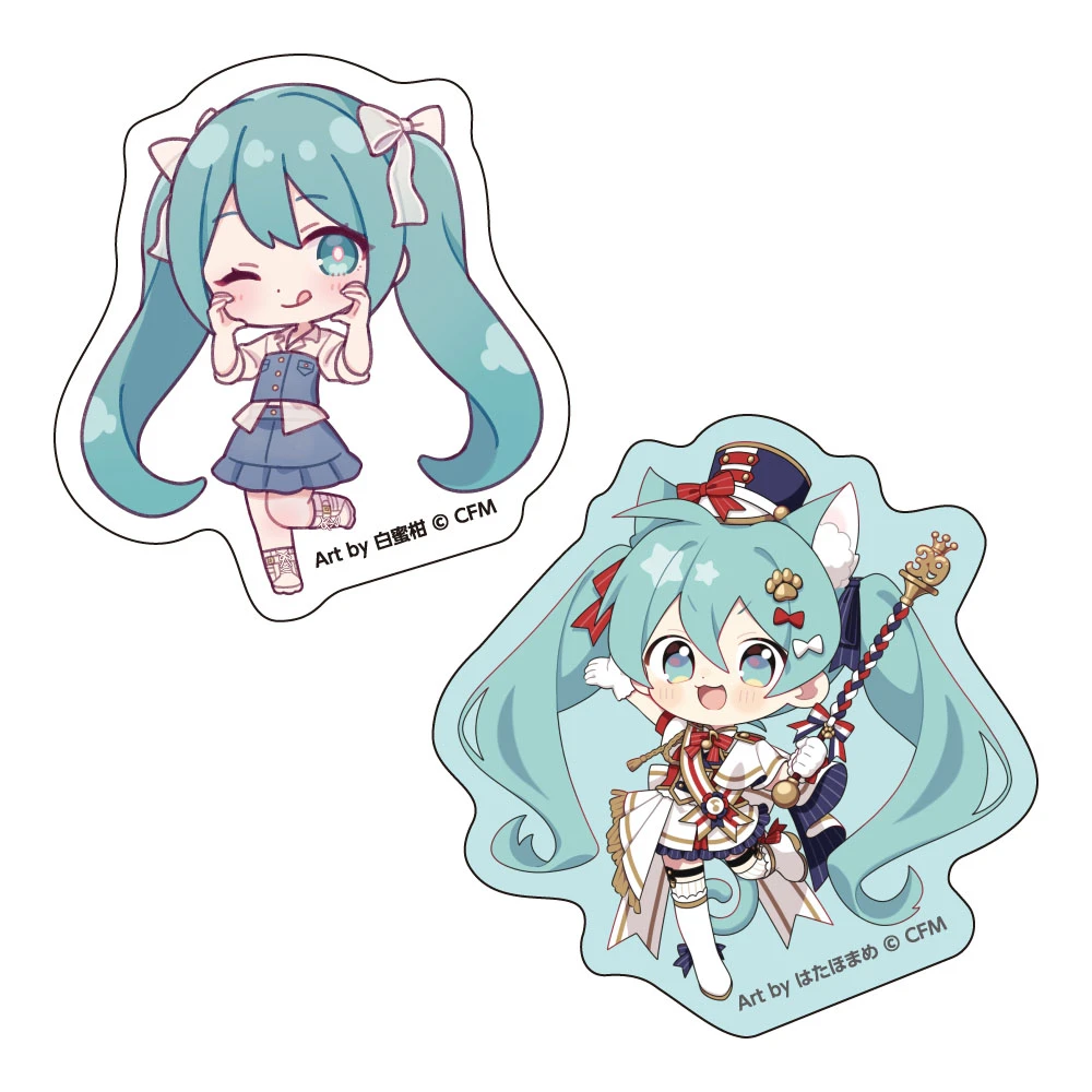 12月預購 piapro 初音未來 39Culture 2026 Q版角色造型貼紙2入組 初音未來 ⚫