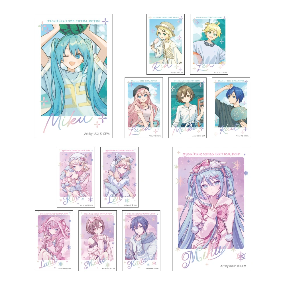 12月預購 piapro 初音未來 39Culture 2025 EXTRA 燙金拍立得風卡片集 中盒12入 ⚫