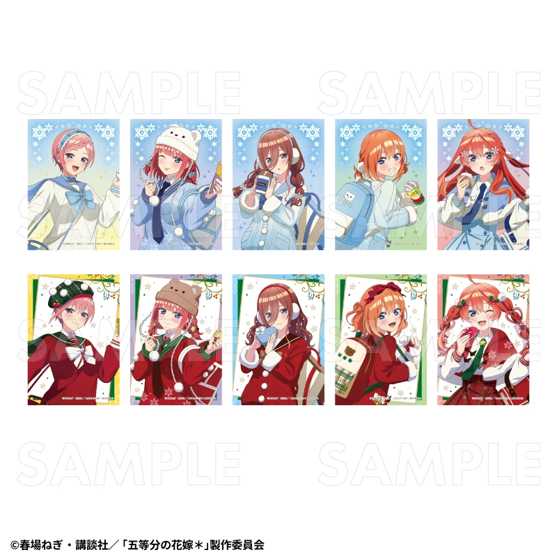 12月預購 TEAM 五等分的新娘 冬季模式&聖誕節模式 寫真卡收藏集 中盒10入 ⚫