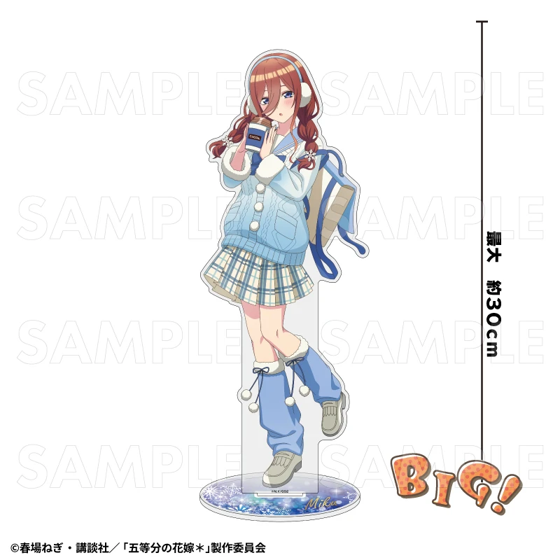 12月預購 TEAM 五等分的新娘 冬季模式&聖誕節模式 特大壓克力立牌 中野三玖：冬季模式 ⚫