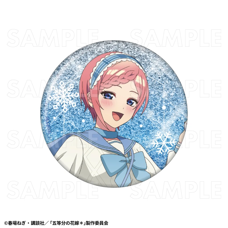 12月預購 TEAM 五等分的新娘 冬季模式&聖誕節模式 76mm閃亮胸章 徽章 中野一花：冬季模式 ⚫