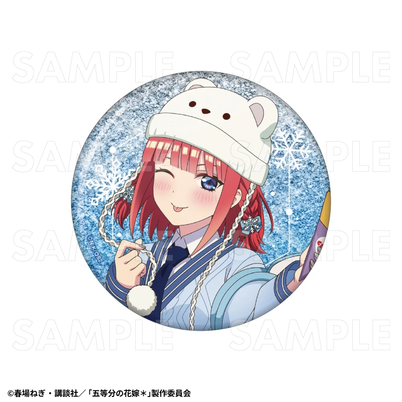 12月預購 TEAM 五等分的新娘 冬季模式&聖誕節模式 76mm閃亮胸章 徽章 中野二乃：冬季模式 ⚫