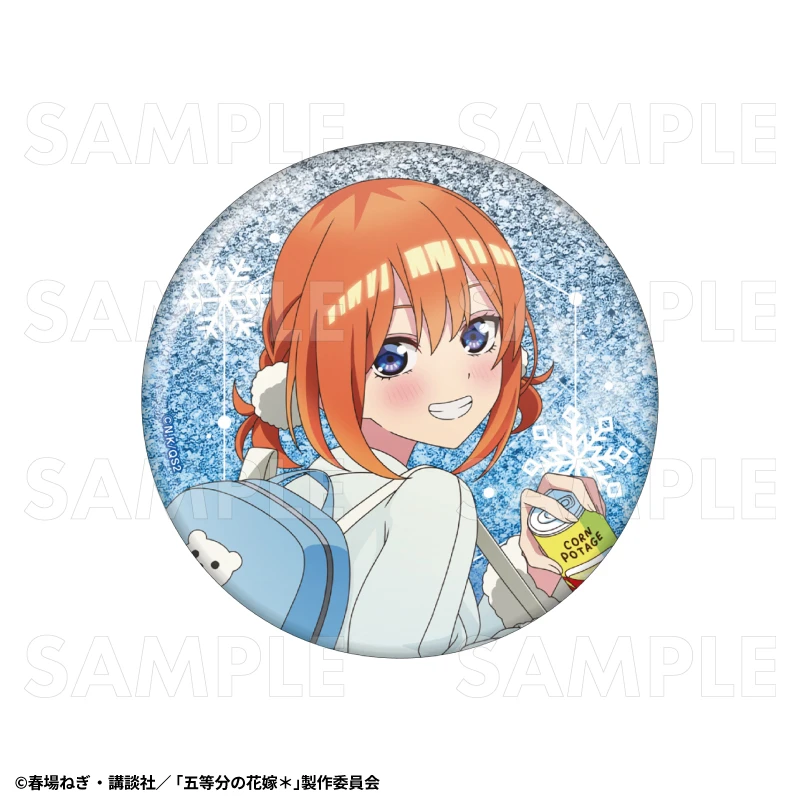12月預購 TEAM 五等分的新娘 冬季模式&聖誕節模式 76mm閃亮胸章 徽章 中野四葉：冬季模式 ⚫