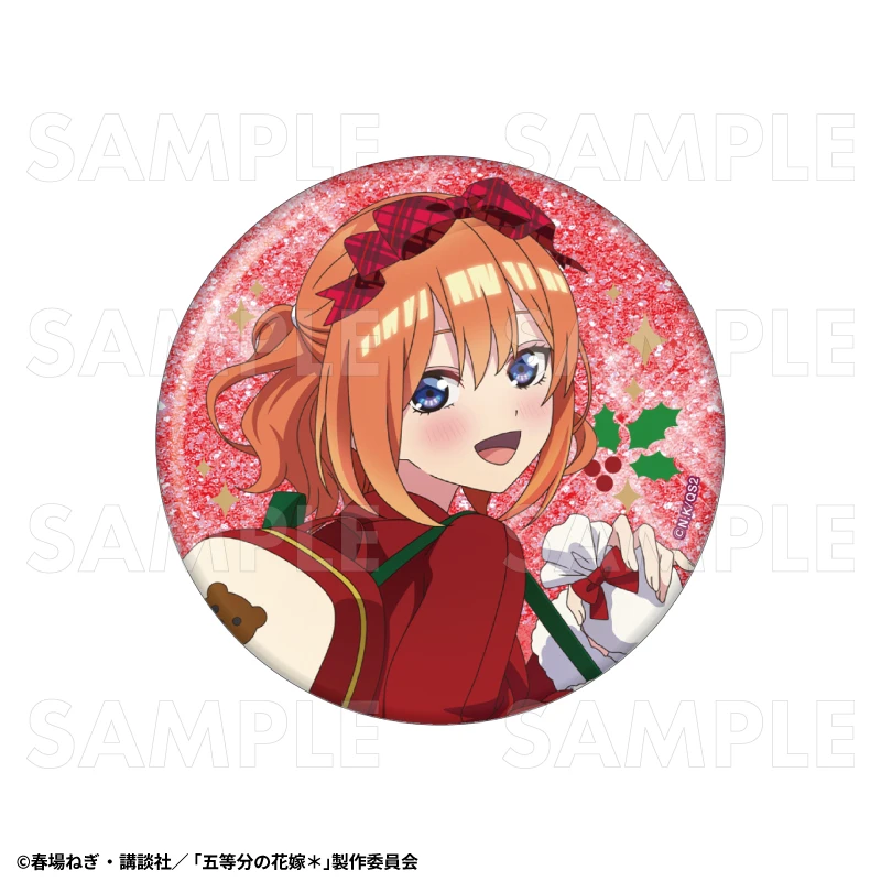 12月預購 TEAM 五等分的新娘 冬季模式&聖誕節模式 76mm閃亮胸章 徽章 中野四葉：聖誕節模式 ⚫