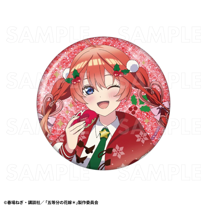 12月預購 TEAM 五等分的新娘 冬季模式&聖誕節模式 76mm閃亮胸章 徽章 中野五月：聖誕節模式 ⚫