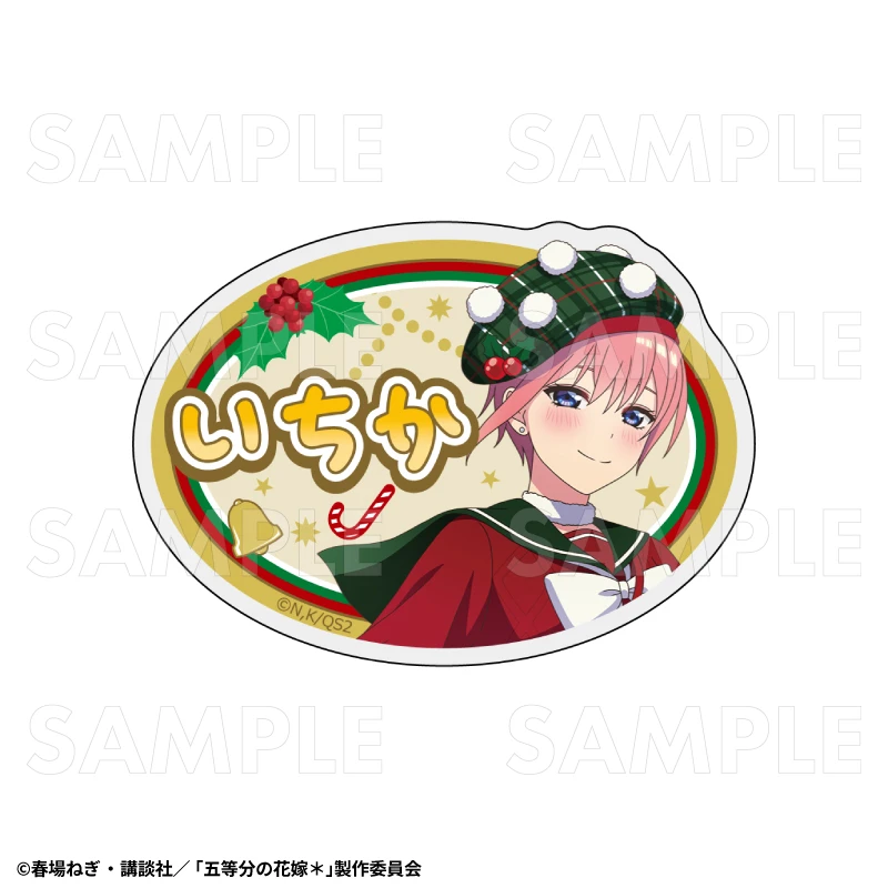 12月預購 TEAM 五等分的新娘 冬季模式&聖誕節模式 壓克力名牌 中野一花：聖誕節模式 ⚫