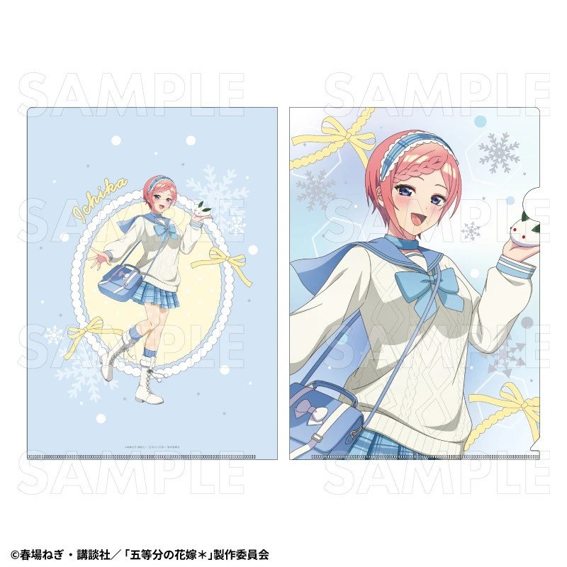 12月預購 TEAM 五等分的新娘 冬季模式&聖誕節模式 透明資料夾 中野一花：冬季模式 ⚫