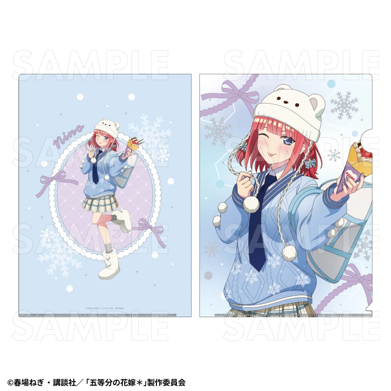 12月預購 TEAM 五等分的新娘 冬季模式&聖誕節模式 透明資料夾 中野二乃：冬季模式 ⚫