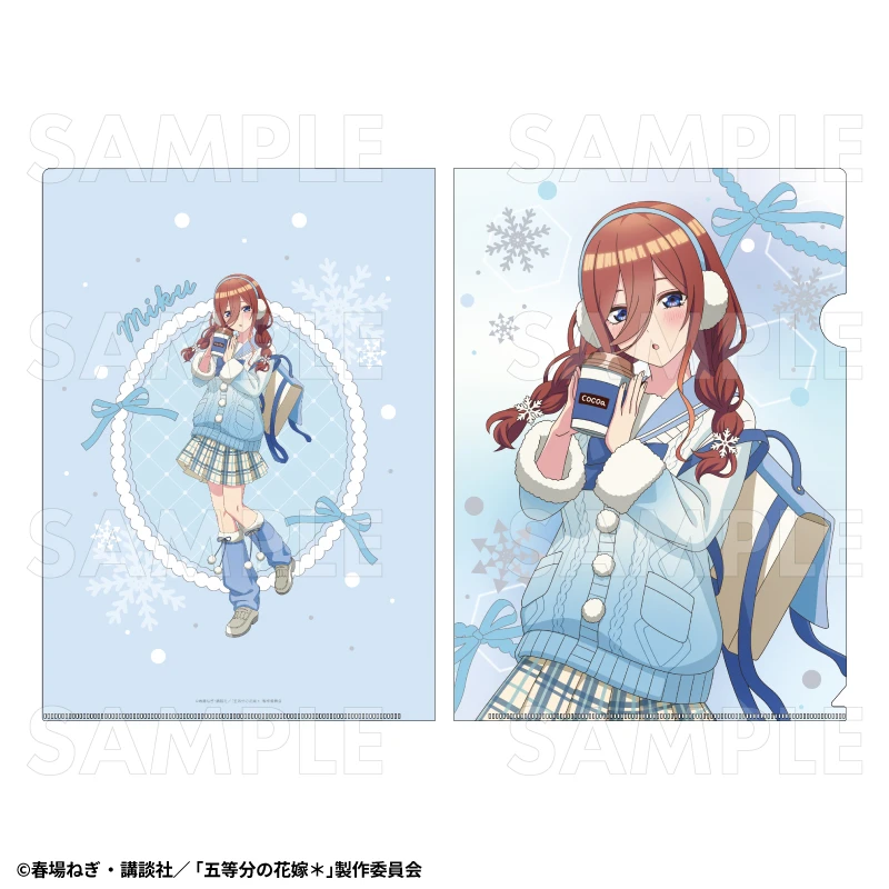 12月預購 TEAM 五等分的新娘 冬季模式&聖誕節模式 透明資料夾 中野三玖：冬季模式 ⚫