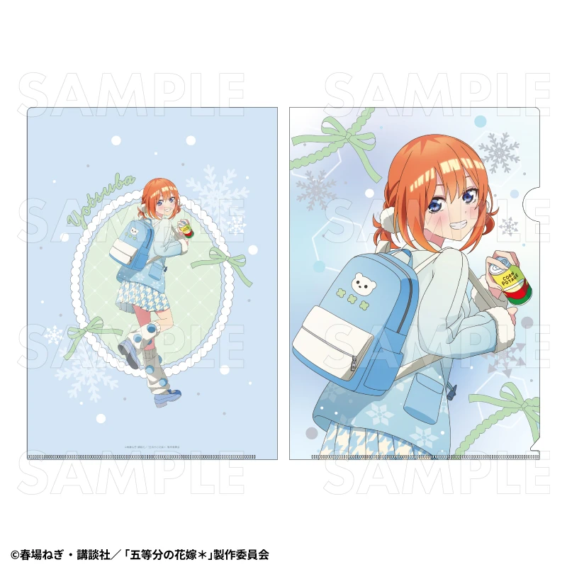 12月預購 TEAM 五等分的新娘 冬季模式&聖誕節模式 透明資料夾 中野四葉：冬季模式 ⚫