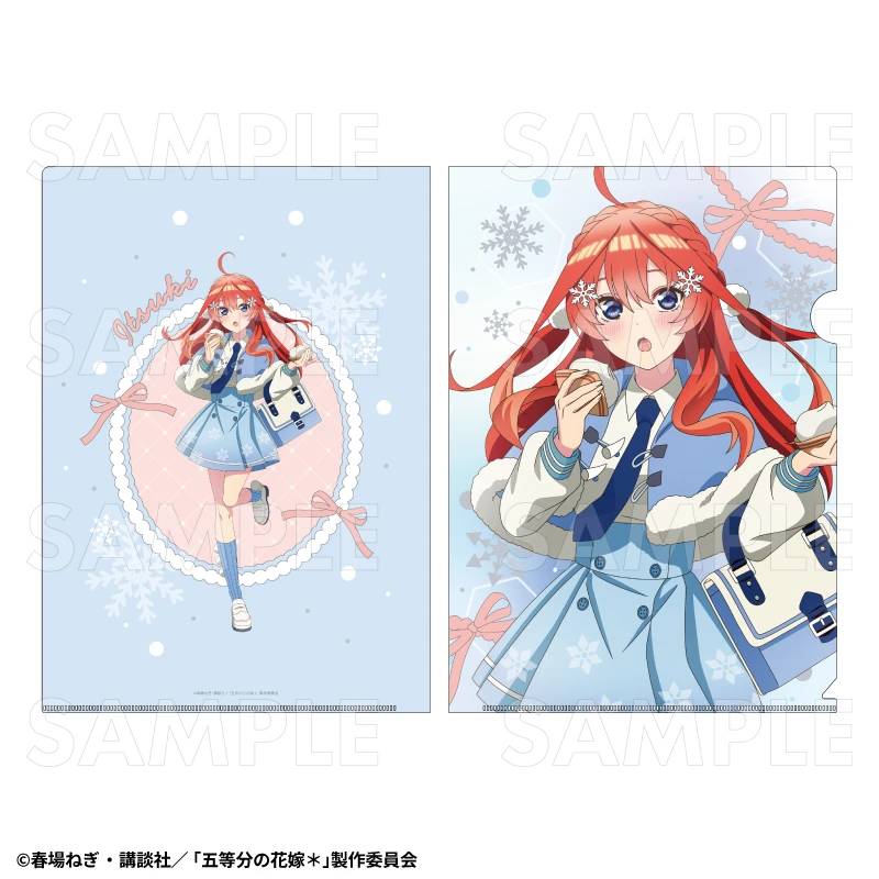 12月預購 TEAM 五等分的新娘 冬季模式&聖誕節模式 透明資料夾 中野五月：冬季模式 ⚫