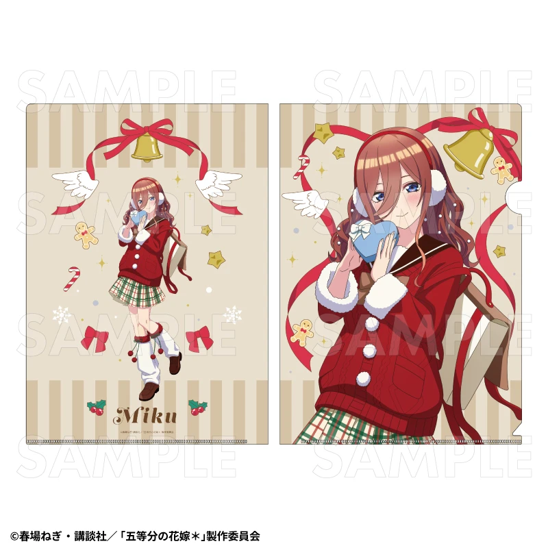 12月預購 TEAM 五等分的新娘 冬季模式&聖誕節模式 透明資料夾 中野三玖：聖誕節模式 ⚫
