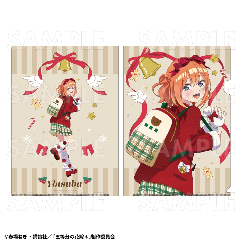 12月預購 TEAM 五等分的新娘 冬季模式&聖誕節模式 透明資料夾 中野四葉：聖誕節模式 ⚫