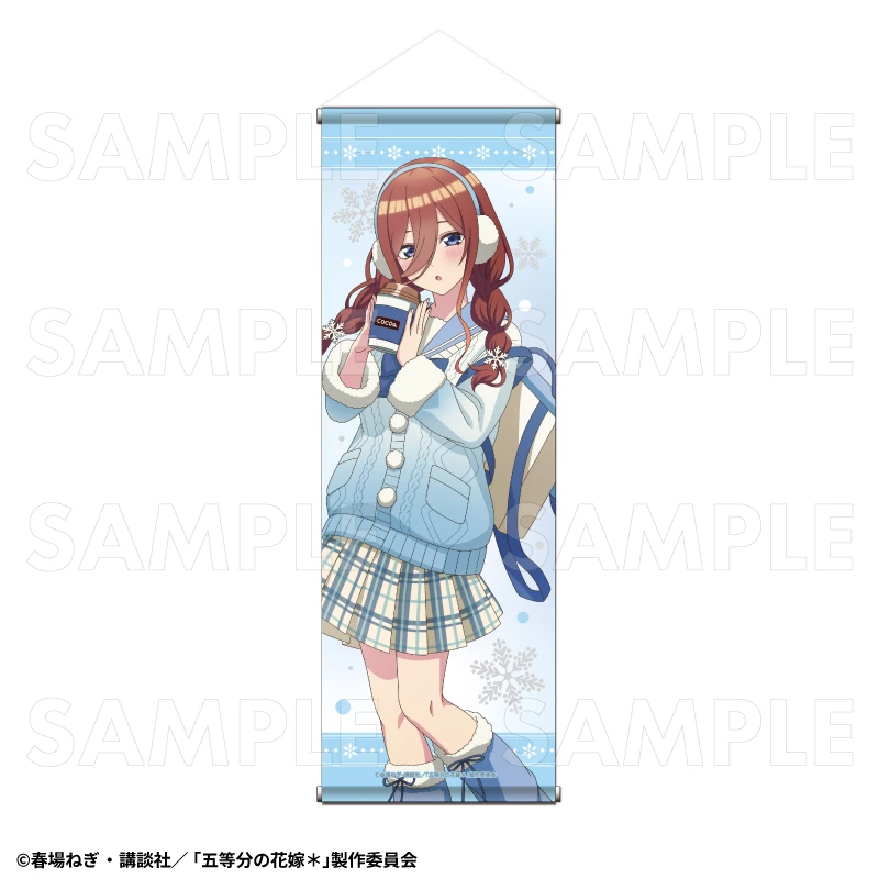 12月預購 TEAM 五等分的新娘 冬季模式&聖誕節模式 B2半裁掛軸 中野三玖：冬季模式 ⚫