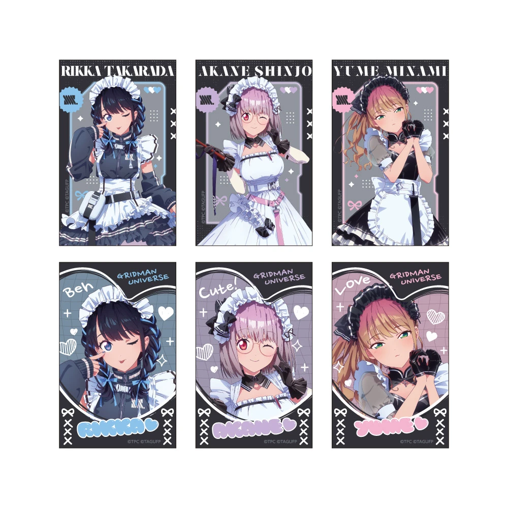 1月預購 CARAVAN GRIDMAN UNIVERSE 賽博龐克女僕裝 迷你拍立得風卡片集 中盒6入 ⚫