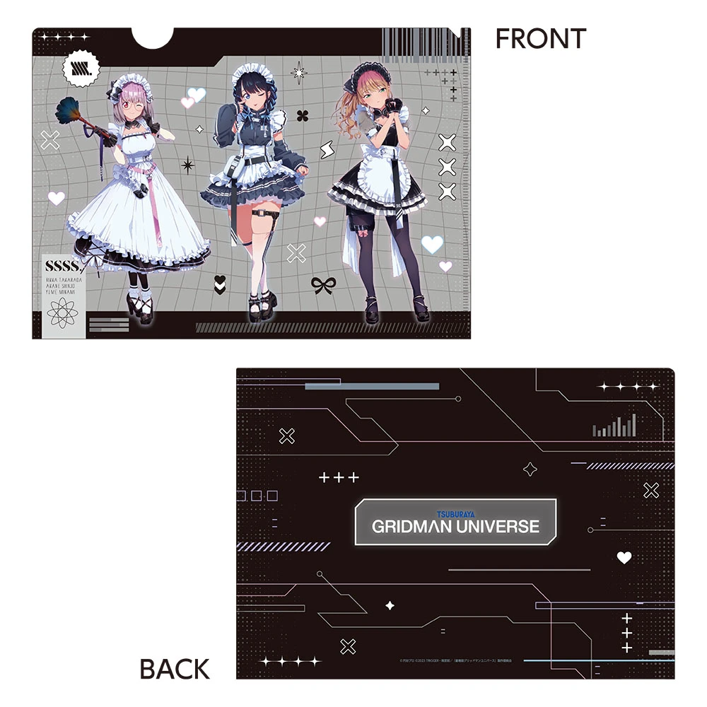 1月預購 CARAVAN GRIDMAN UNIVERSE 賽博龐克女僕裝 透明資料夾 ⚫
