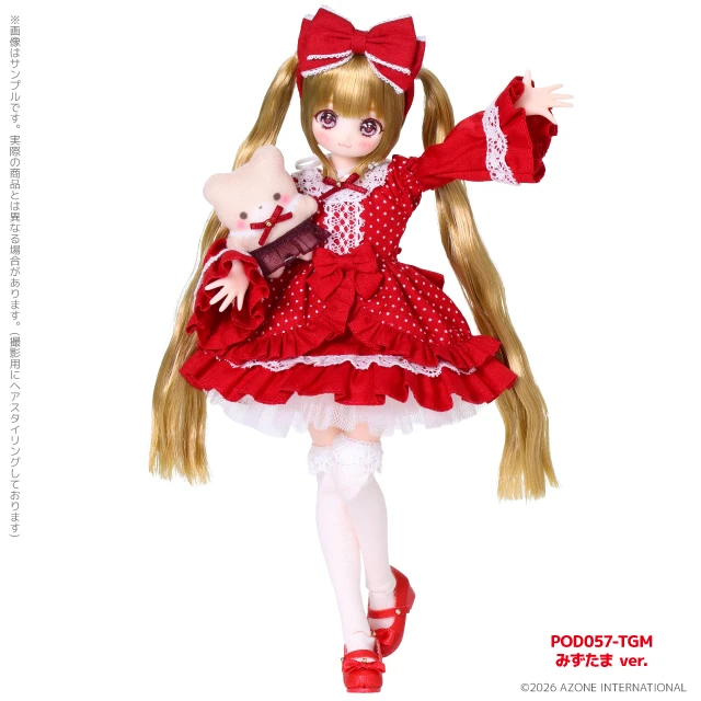 【限量品】4月預購 AZONE 「繽紛夢想」 手鞠 てまり ～來自 M.K. 的禮物～ 波點Ver. 1/6 比例可動人偶 ☾