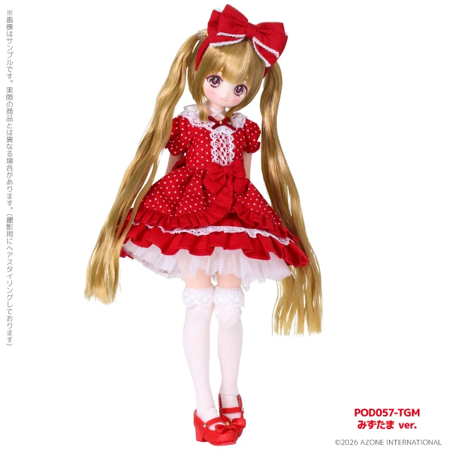 【限量品】4月預購 AZONE 「繽紛夢想」 手鞠 てまり ～來自 M.K. 的禮物～ 波點Ver. 1/6 比例可動人偶 ☾