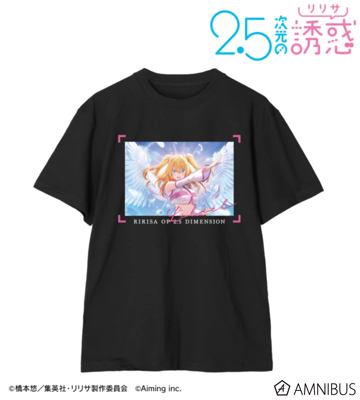 1月預購 AMNIBUS「2.5次元的誘惑」黑色純棉T恤【夢寐以求的漫畫次元】莉莉艾露 免訂金 ⚫