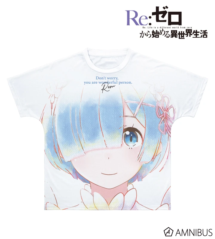 1月預購 AMNIBUS「Re:從零開始的異世界生活」雷姆 Ani-Art aqua label 全彩滿版T恤 男女通用 免訂金 ⚫