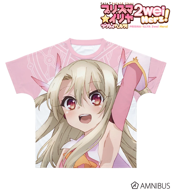 1月預購 AMNIBUS「劇場版 Fate/kaleid liner 魔法少女☆伊莉雅 Licht 無名的少女」伊莉雅絲菲爾・馮・愛因茲貝倫 全彩滿版T恤 男女通用 免訂金 ⚫