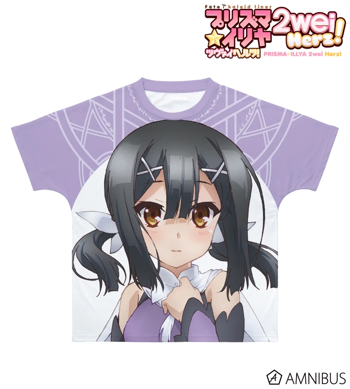 1月預購 AMNIBUS「劇場版 Fate/kaleid liner 魔法少女☆伊莉雅 Licht 無名的少女」美遊・艾蒂菲爾特 全彩滿版T恤 男女通用 免訂金 ⚫