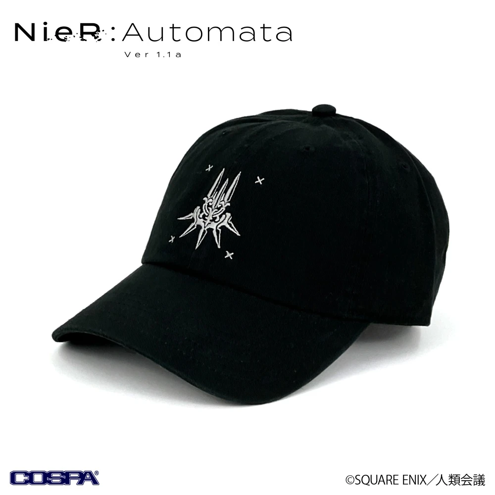 1月預購 COSPA「尼爾：自動人形 Ver1.1a NieR：Automata Ver1.1a」寄葉部隊 刺繡棒球帽 黑色 再版 免訂金 ⚫