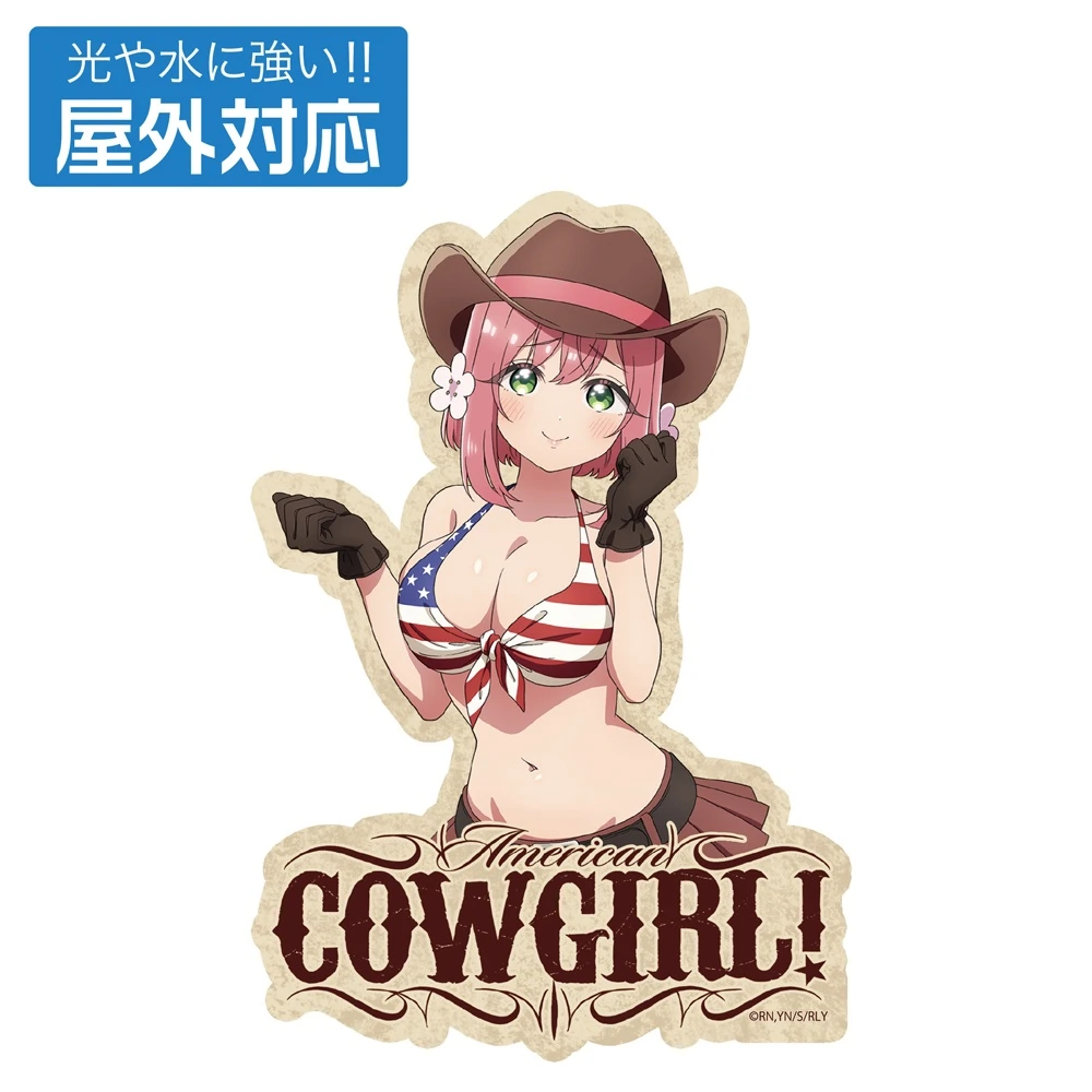 12月預購 COSPA「超超超超超喜歡你的100個女朋友」  戶外專用 屋外等級貼紙 花園羽香里 牛仔女郎Ver. 免訂金 ⚫