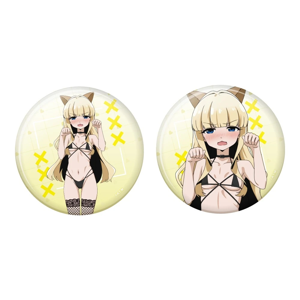 12月預購 FOCUS 夢想成為魔法少女 C108 魅魔&一臉嫌惡地露出褲褲 75mm徽章2入組 天川薰子(魅魔ver) ⚫