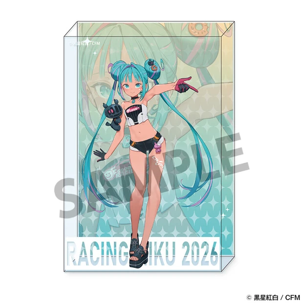 12月預購 HOBBY STOCK「賽車初音未來 2026」雪邦Ver. 壓克力磚 免訂金 ⚫