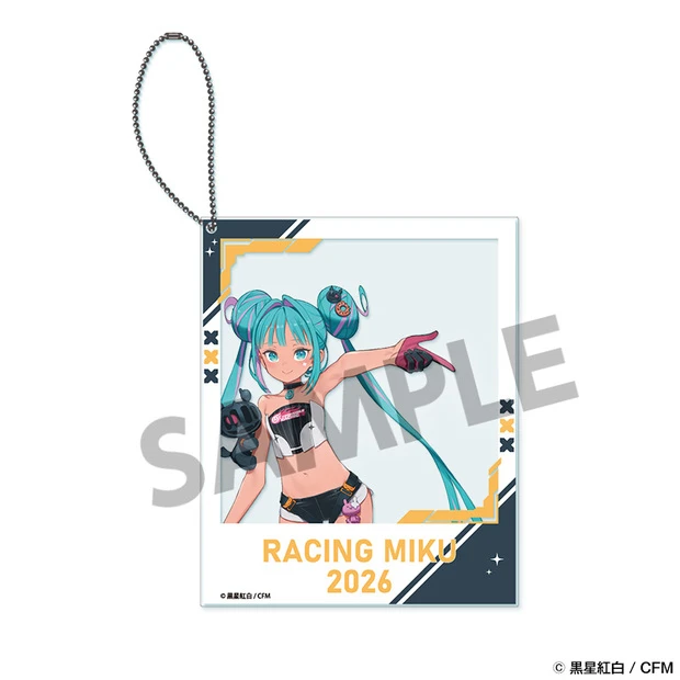 12月預購 HOBBY STOCK「賽車初音未來 2026」雪邦Ver. 拍立得風壓克力鑰匙圈 免訂金 ⚫