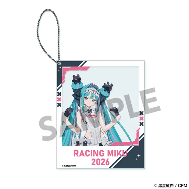 12月預購 HOBBY STOCK「賽車初音未來 2026」咖啡廳Ver. 拍立得風壓克力鑰匙圈 免訂金 ⚫