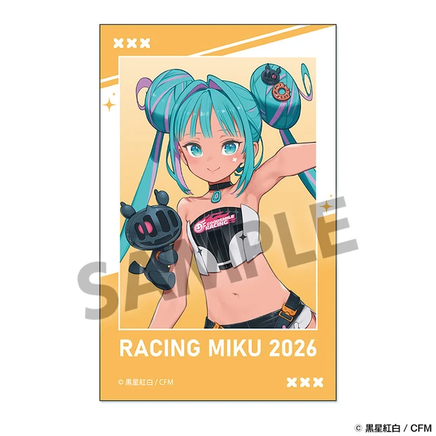 12月預購 HOBBY STOCK「賽車初音未來 2026」雪邦Ver. 拍立得風貼紙 免訂金 ⚫