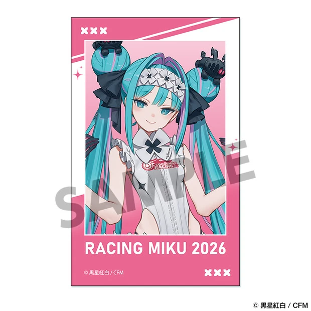 12月預購 HOBBY STOCK「賽車初音未來 2026」咖啡廳Ver. 拍立得風貼紙 免訂金 ⚫