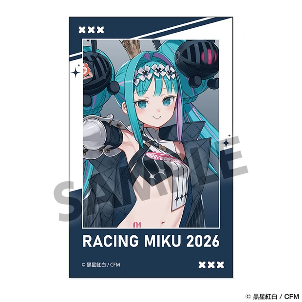 12月預購 HOBBY STOCK「賽車初音未來 2026」GSC 25th Ver. 拍立得風貼紙 免訂金 ⚫